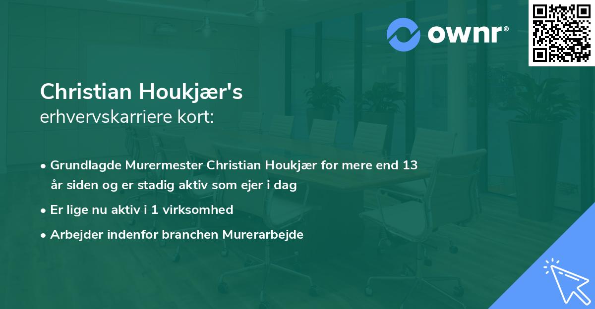 Christian Houkjær's erhvervskarriere kort