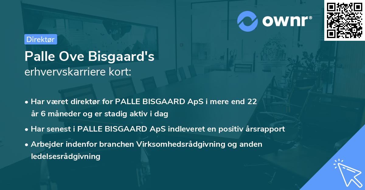 Palle Ove Bisgaard's erhvervskarriere kort