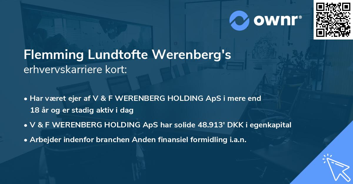 Flemming Lundtofte Werenberg's erhvervskarriere kort