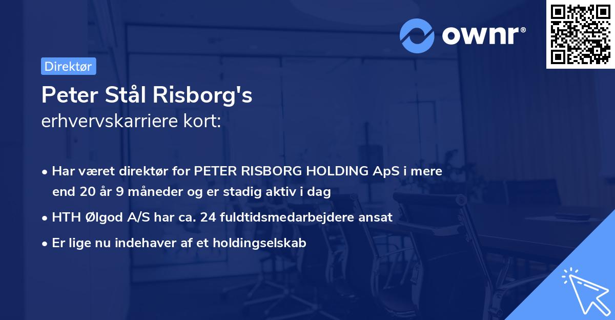 Peter Stål Risborg's erhvervskarriere kort