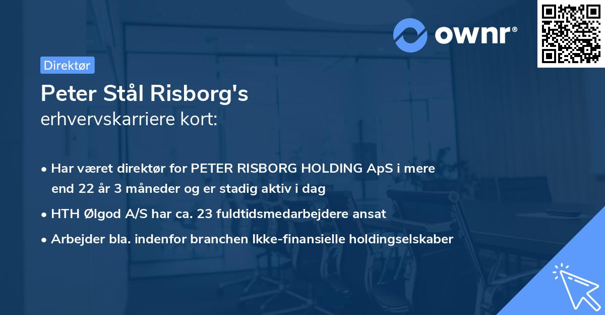 Peter Stål Risborg's erhvervskarriere kort