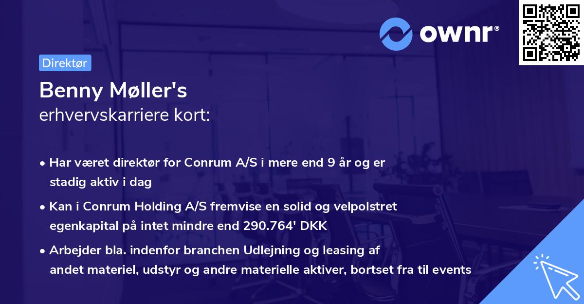 Benny Møller's erhvervskarriere kort