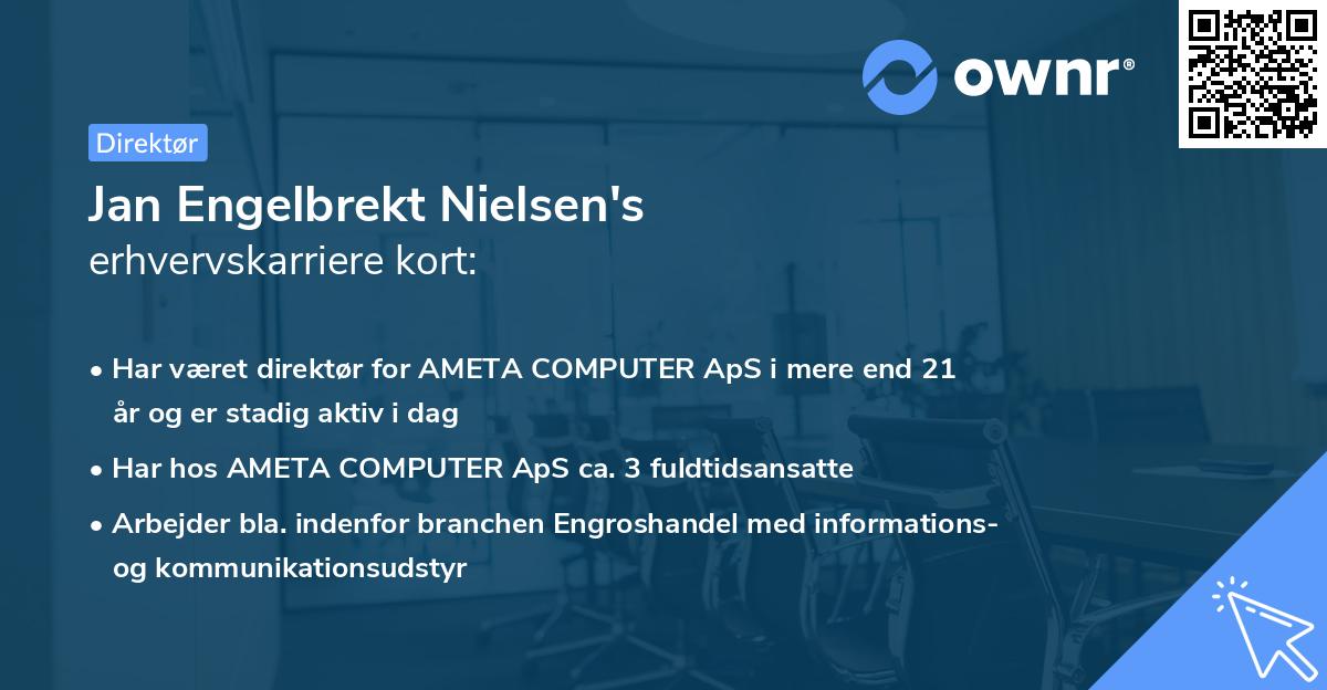 Jan Engelbrekt Nielsen's erhvervskarriere kort
