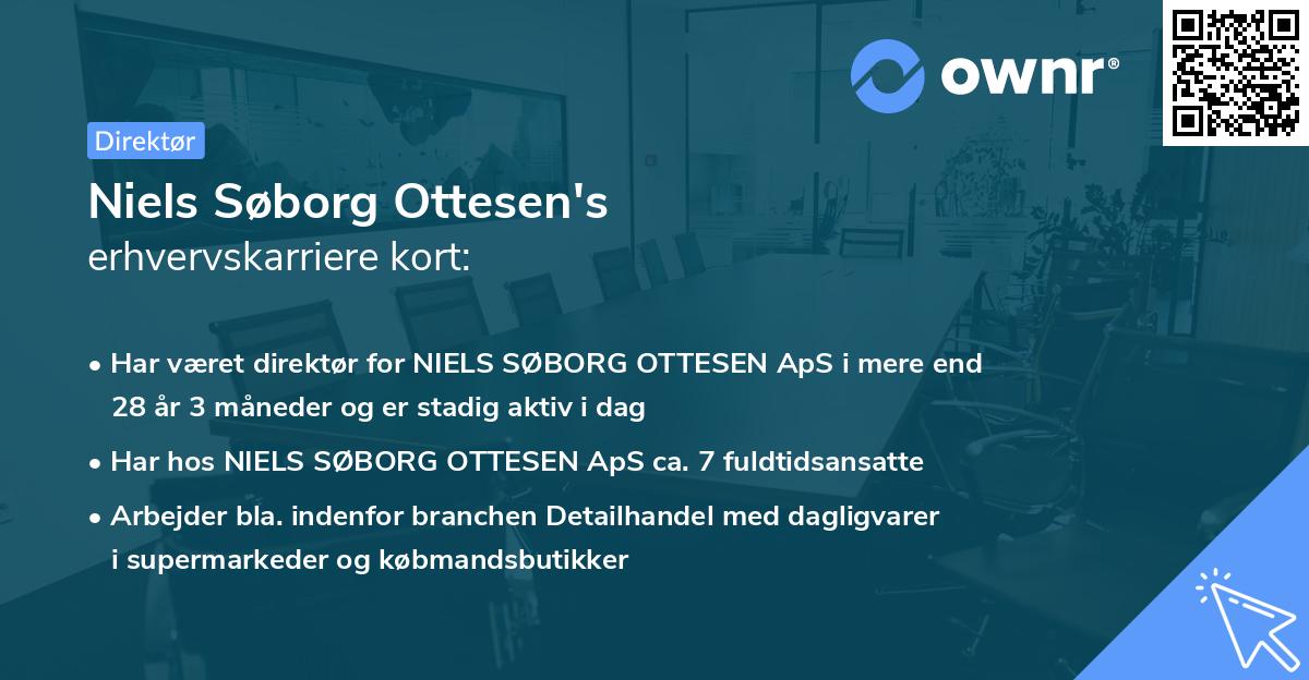 Niels Søborg Ottesen's erhvervskarriere kort