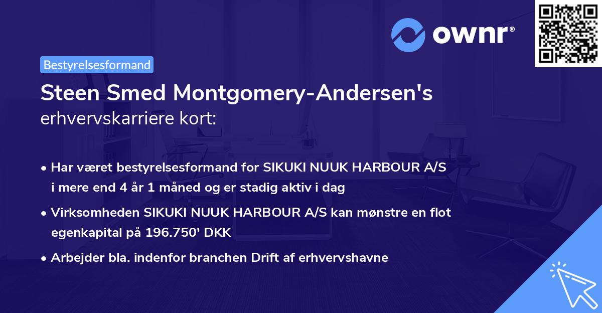 Steen Smed Montgomery-Andersen's erhvervskarriere kort