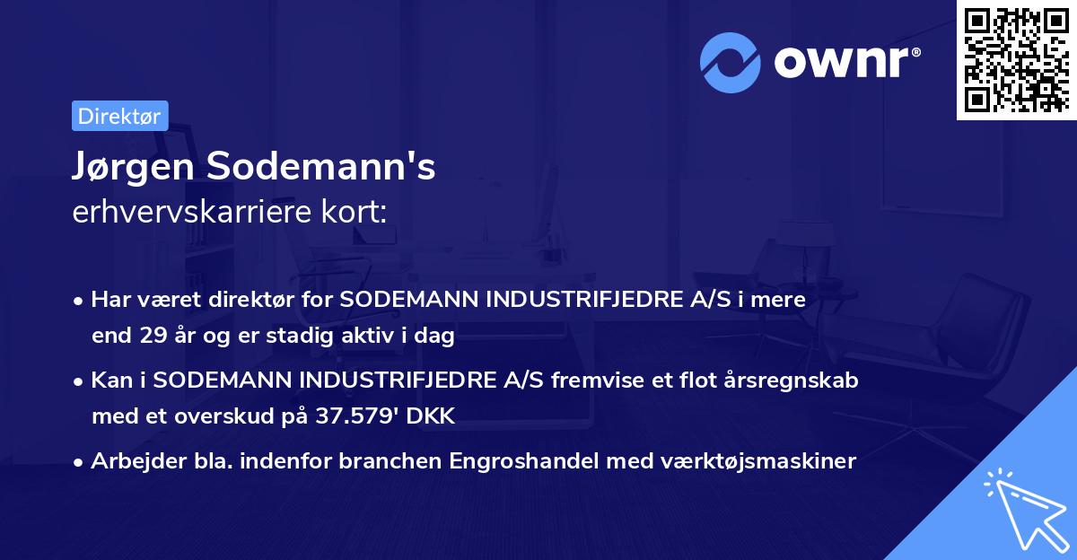 Jørgen Sodemann's erhvervskarriere kort