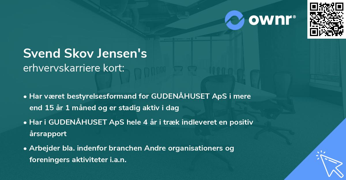 Svend Skov Jensen's erhvervskarriere kort
