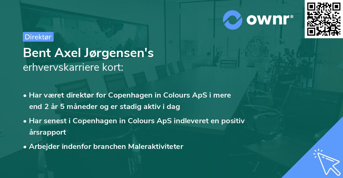 Bent Axel Jørgensen's erhvervskarriere kort