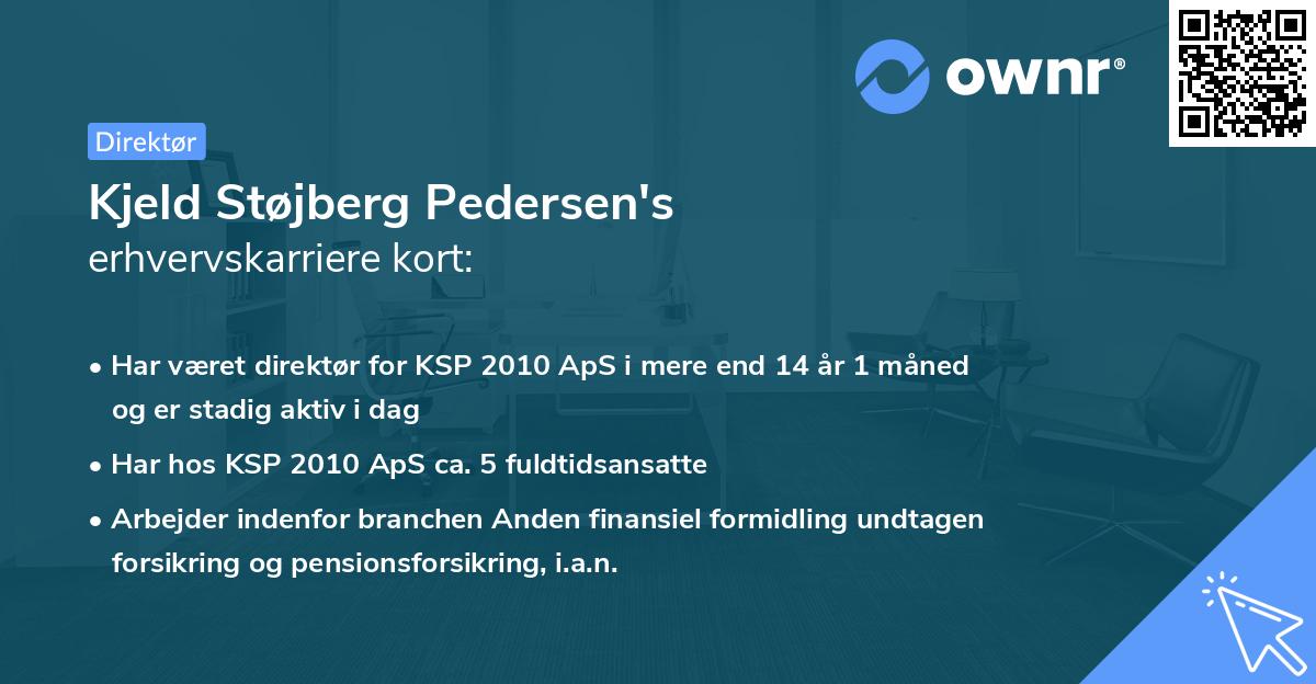 Kjeld Støjberg Pedersen's erhvervskarriere kort