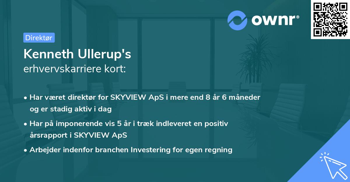 Kenneth Ullerup's erhvervskarriere kort