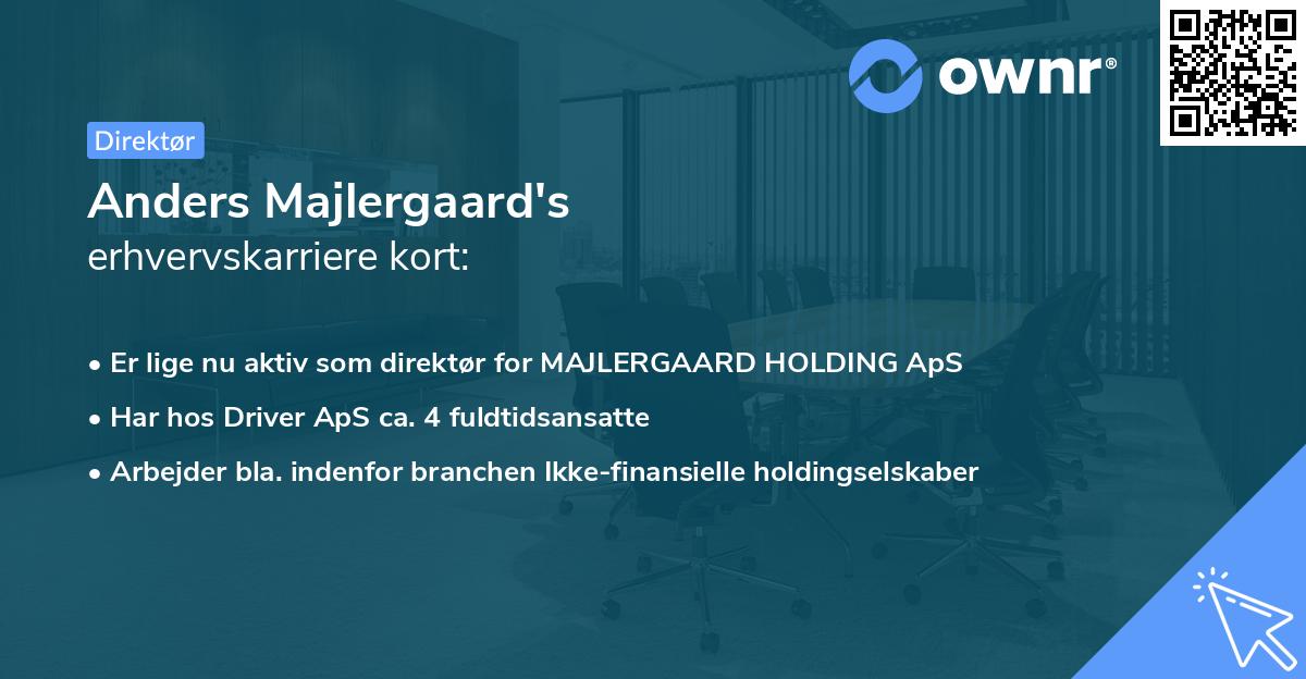 Anders Majlergaard's erhvervskarriere kort