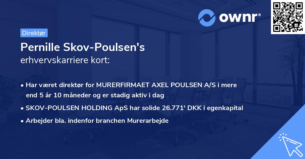 Pernille Skov-Poulsen's erhvervskarriere kort