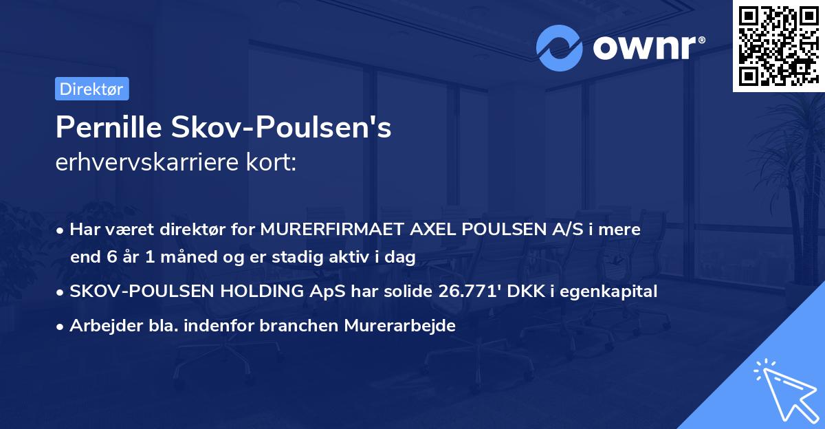 Pernille Skov-Poulsen's erhvervskarriere kort