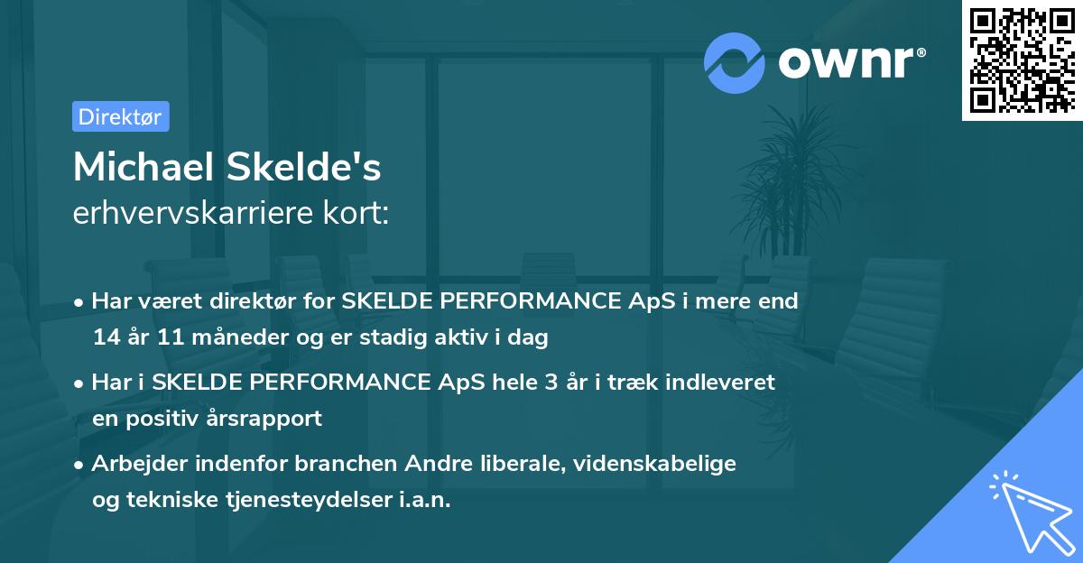 Michael Skelde's erhvervskarriere kort