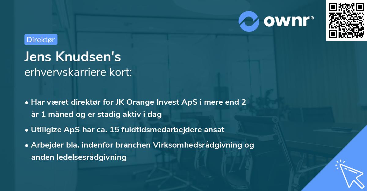 Jens Knudsen's erhvervskarriere kort