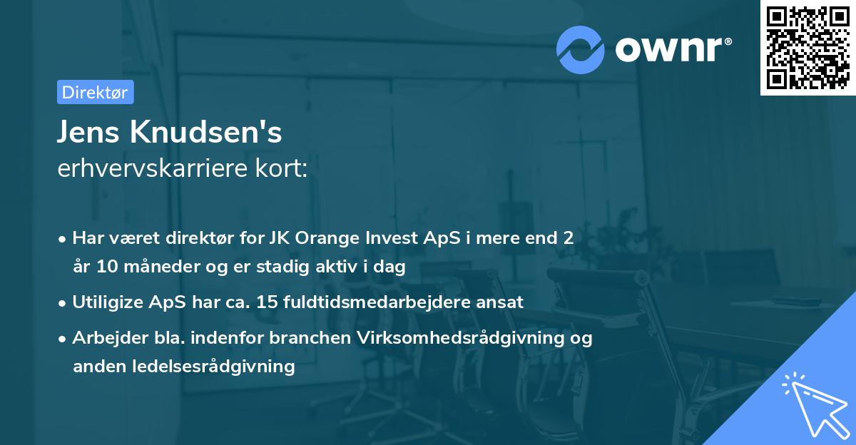 Jens Knudsen's erhvervskarriere kort