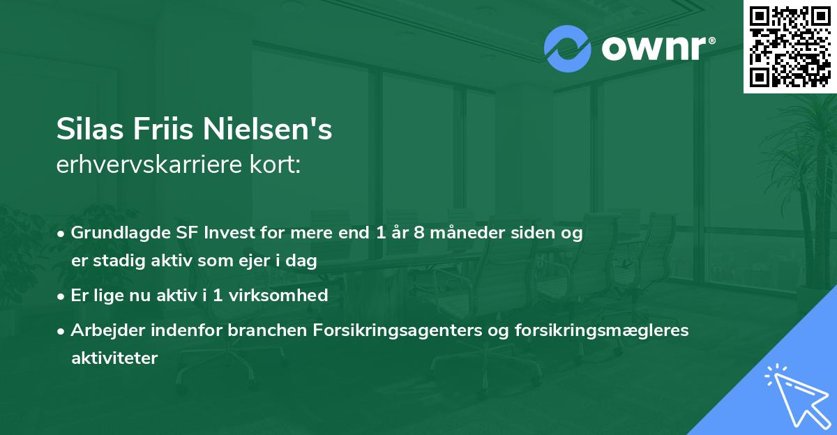 Silas Friis Nielsen's erhvervskarriere kort