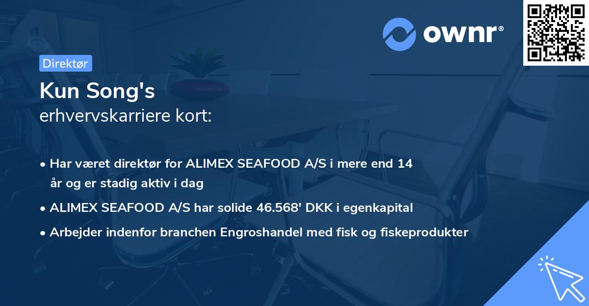 Kun Song's erhvervskarriere kort
