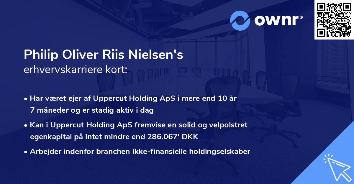 Philip Oliver Riis Nielsen's erhvervskarriere kort