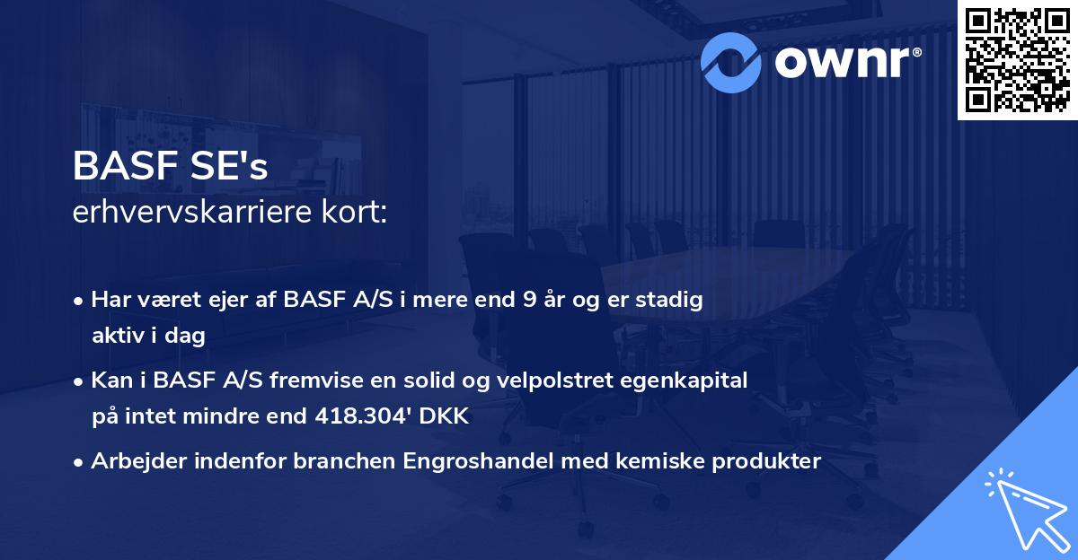 BASF SE's erhvervskarriere kort