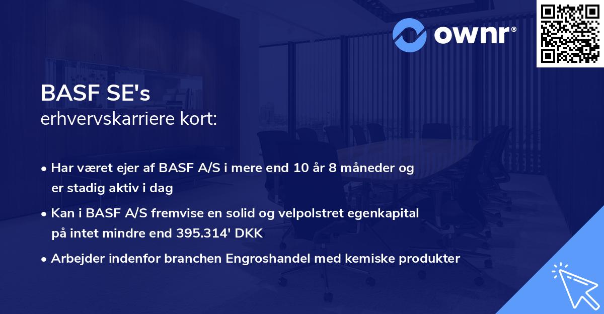 BASF SE's erhvervskarriere kort