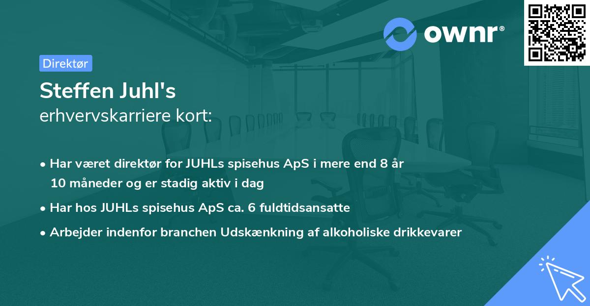 Steffen Juhl's erhvervskarriere kort