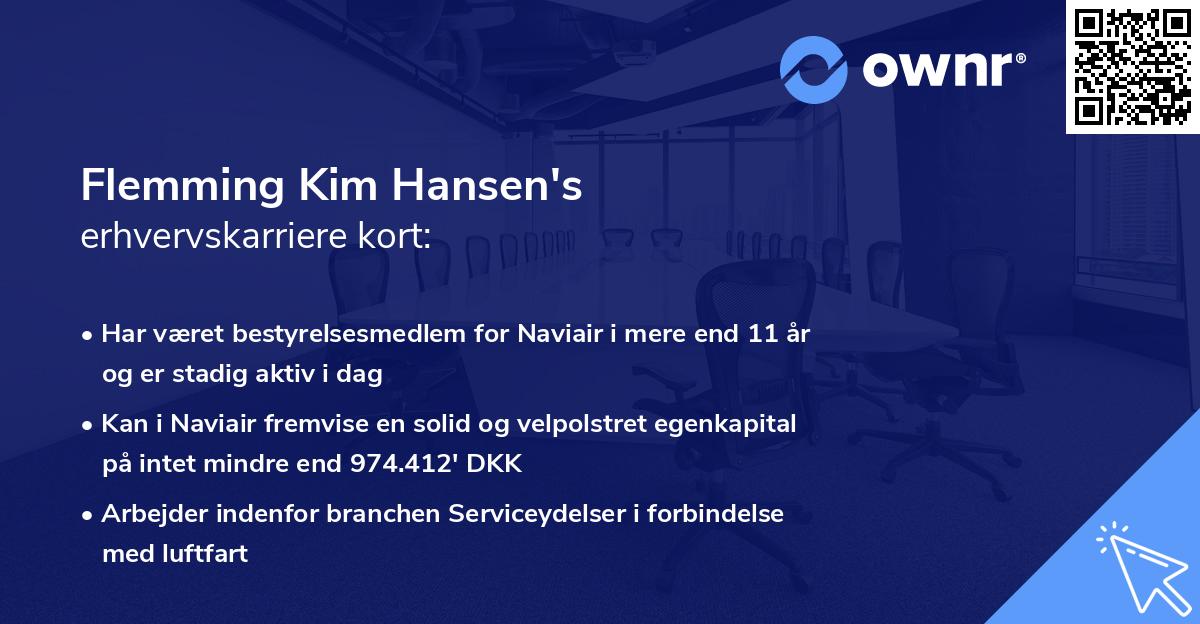 Flemming Kim Hansen's erhvervskarriere kort