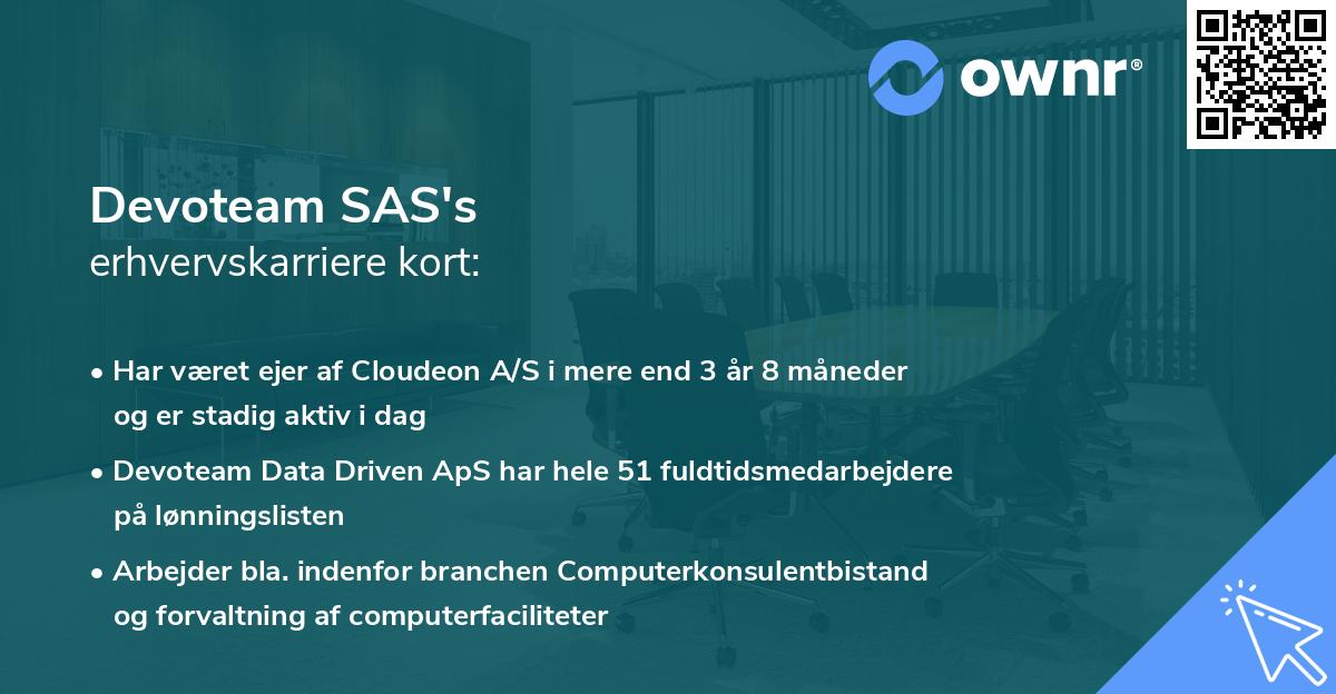 Devoteam SAS's erhvervskarriere kort