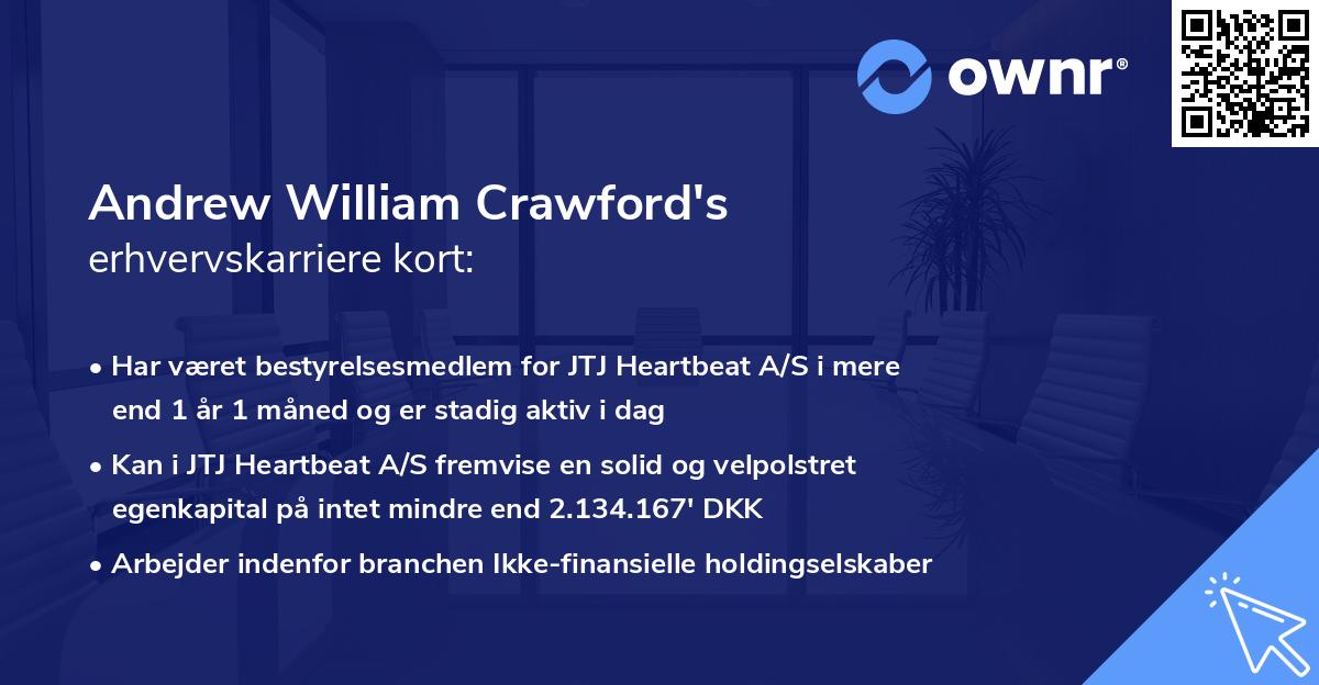 Andrew William Crawford's erhvervskarriere kort
