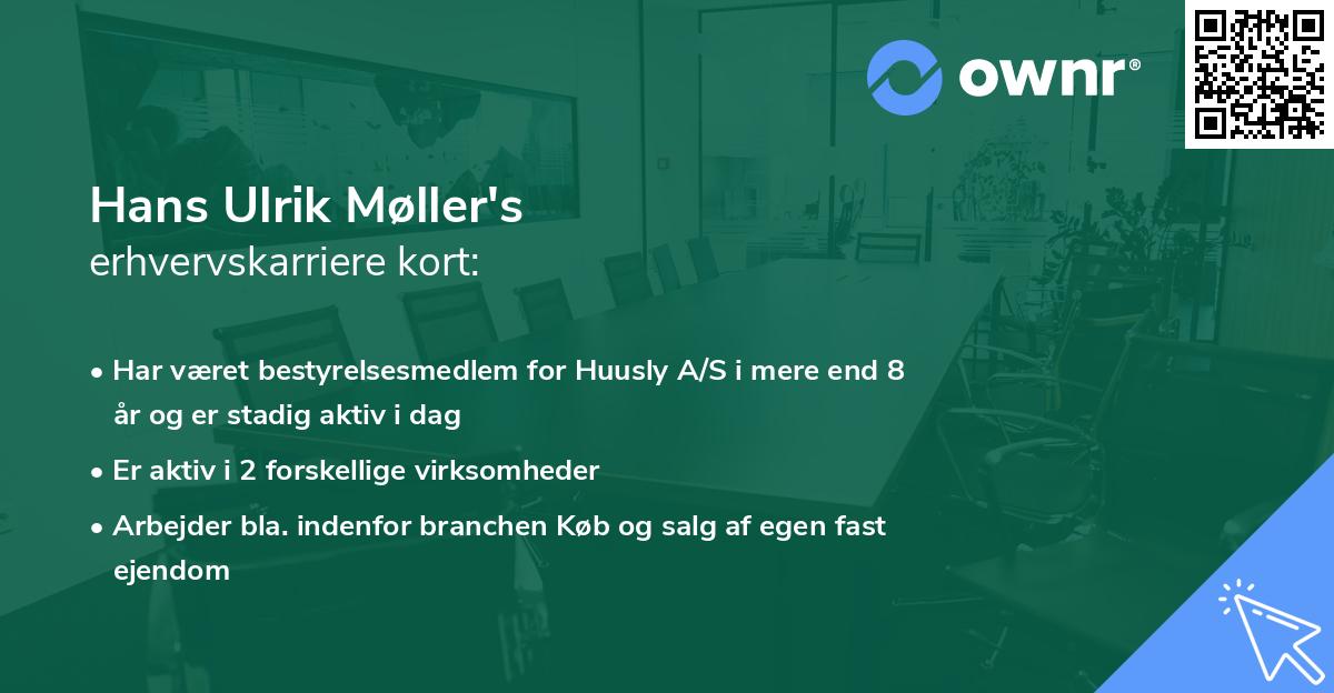 Hans Ulrik Møller's erhvervskarriere kort