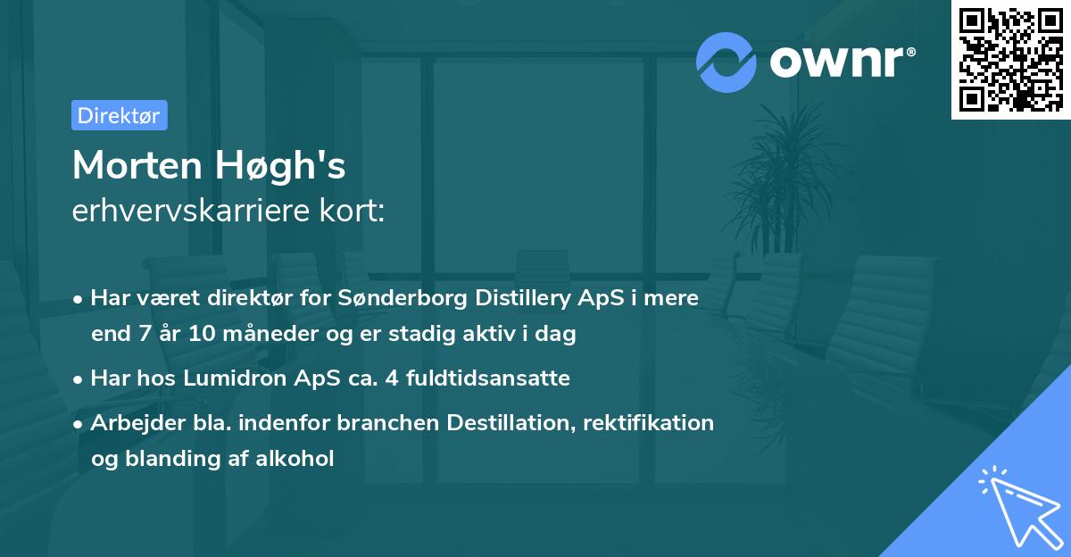 Morten Høgh's erhvervskarriere kort