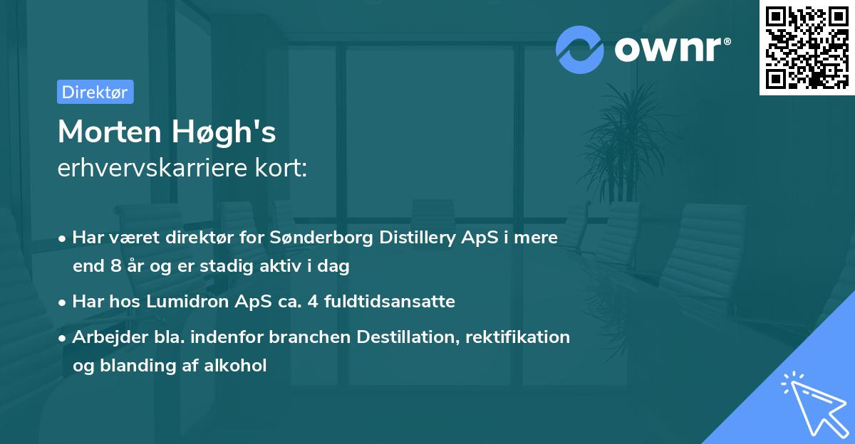 Morten Høgh's erhvervskarriere kort