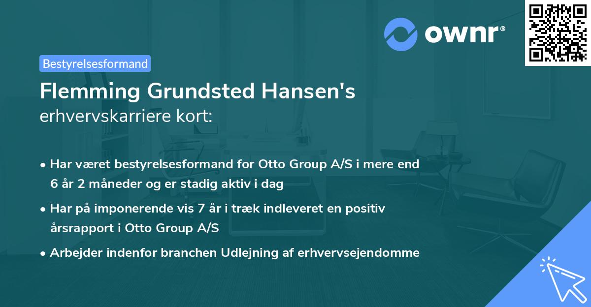 Flemming Grundsted Hansen's erhvervskarriere kort