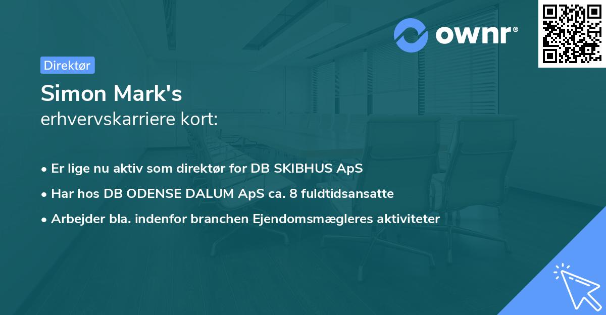 Simon Mark's erhvervskarriere kort