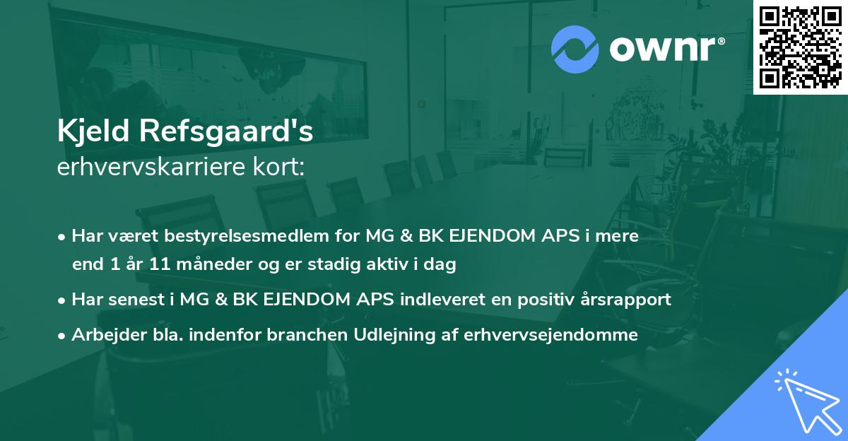 Kjeld Refsgaard's erhvervskarriere kort