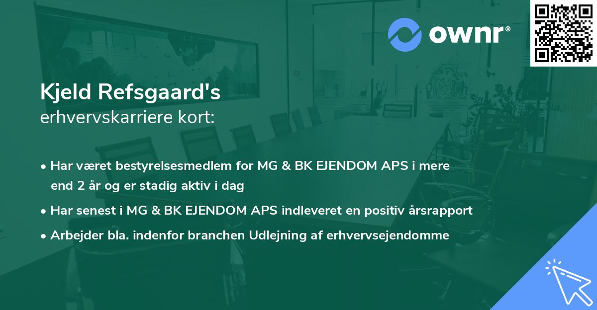Kjeld Refsgaard's erhvervskarriere kort