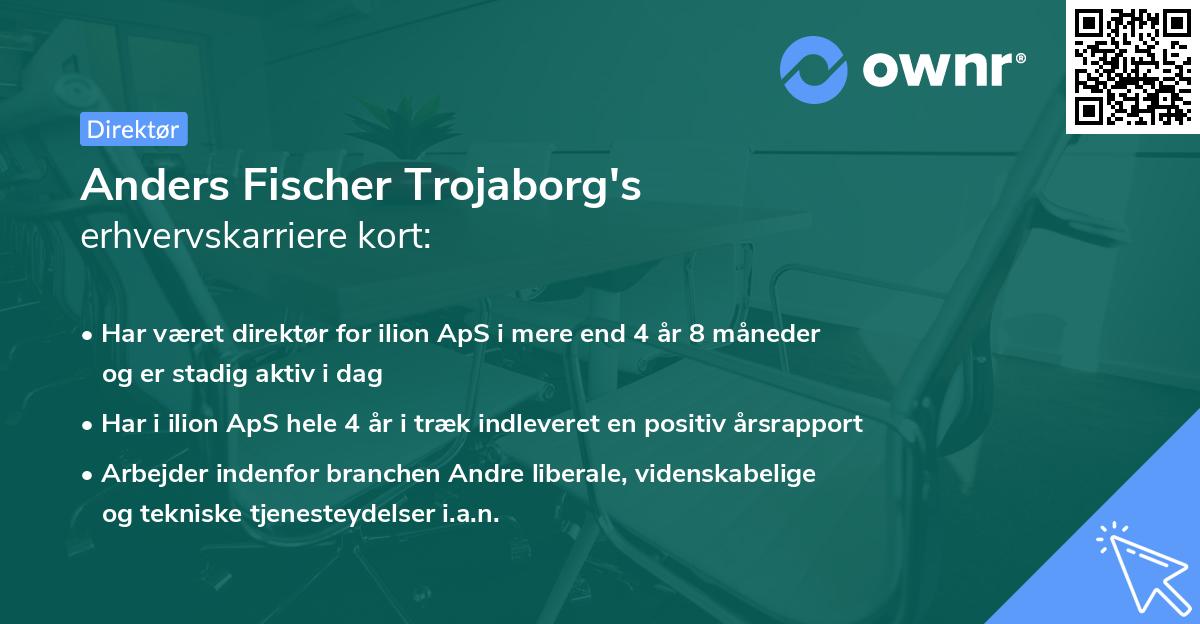 Anders Fischer Trojaborg's erhvervskarriere kort