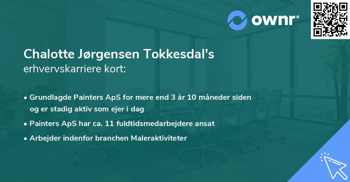 Chalotte Jørgensen Tokkesdal's erhvervskarriere kort
