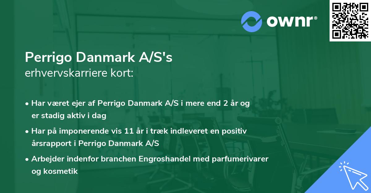 Perrigo Danmark A/S's erhvervskarriere kort