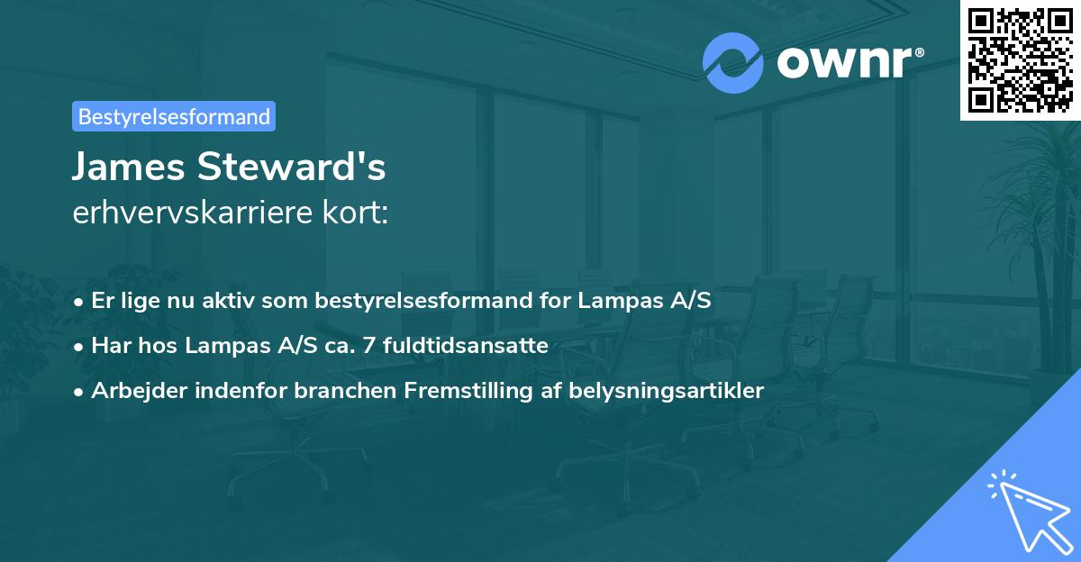 James Steward's erhvervskarriere kort