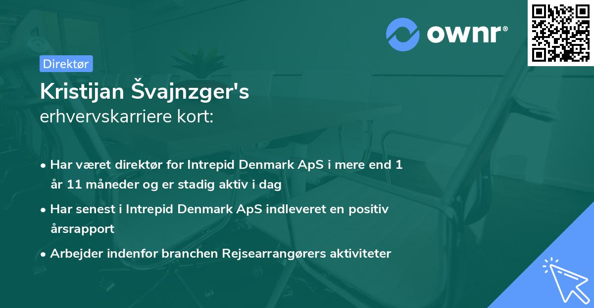 Kristijan Švajnzger's erhvervskarriere kort