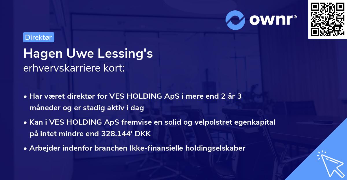 Hagen Uwe Lessing's erhvervskarriere kort
