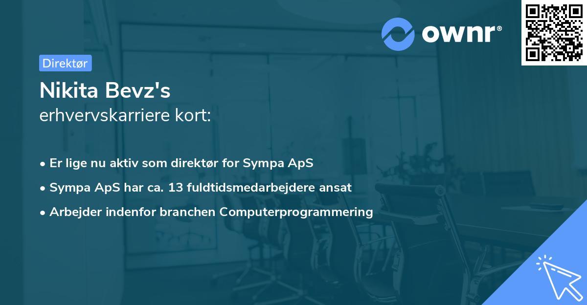 Nikita Bevz's erhvervskarriere kort