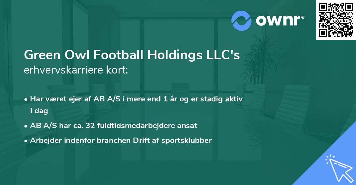 Green Owl Football Holdings LLC's erhvervskarriere kort
