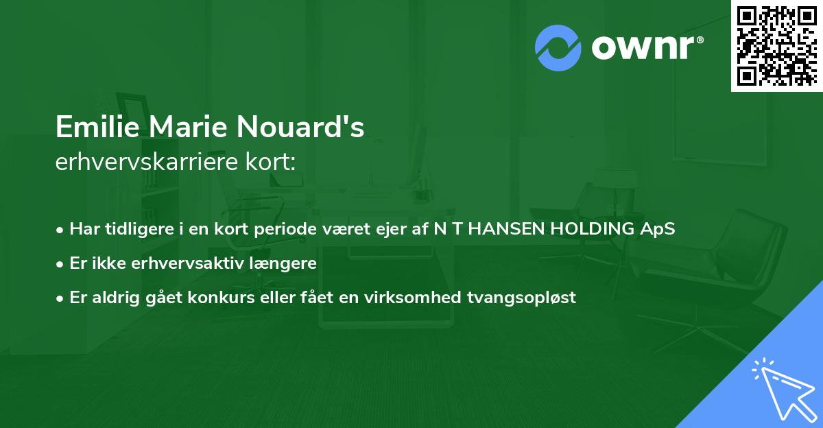 Emilie Marie Nouard's erhvervskarriere kort