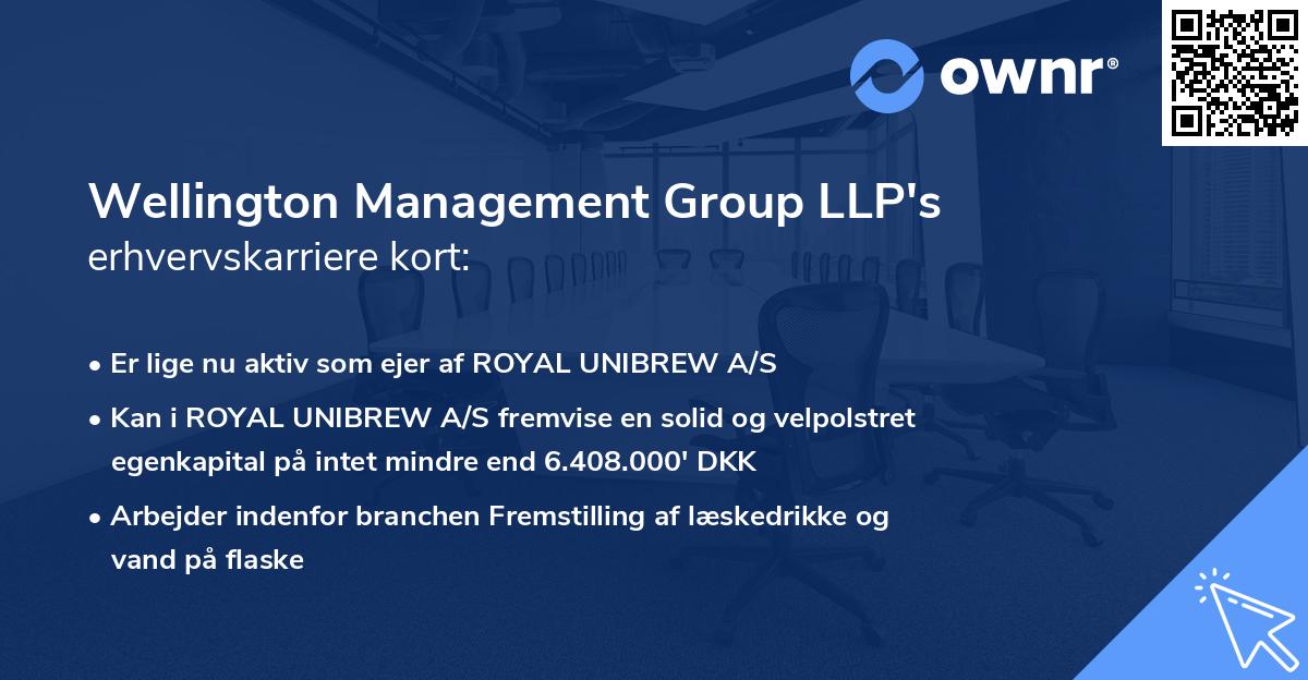 Wellington Management Group LLP's erhvervskarriere kort