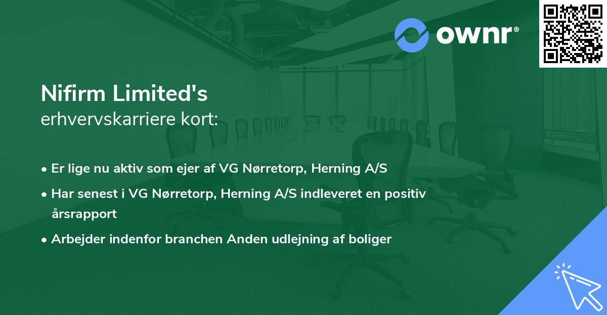 Nifirm Limited's erhvervskarriere kort