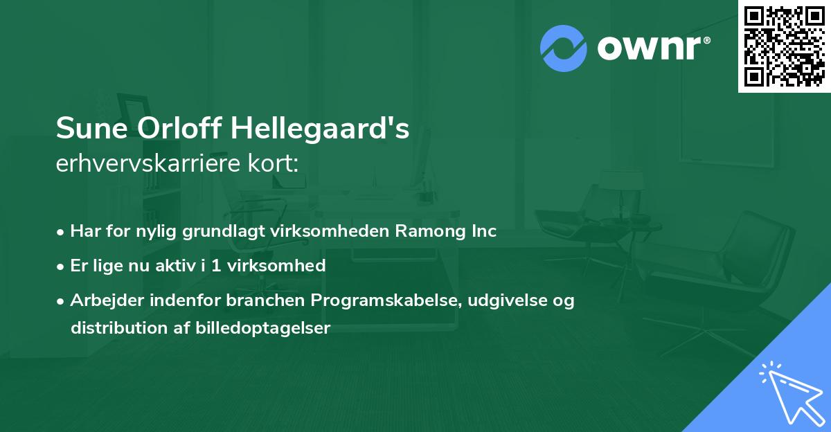 Sune Orloff Hellegaard's erhvervskarriere kort