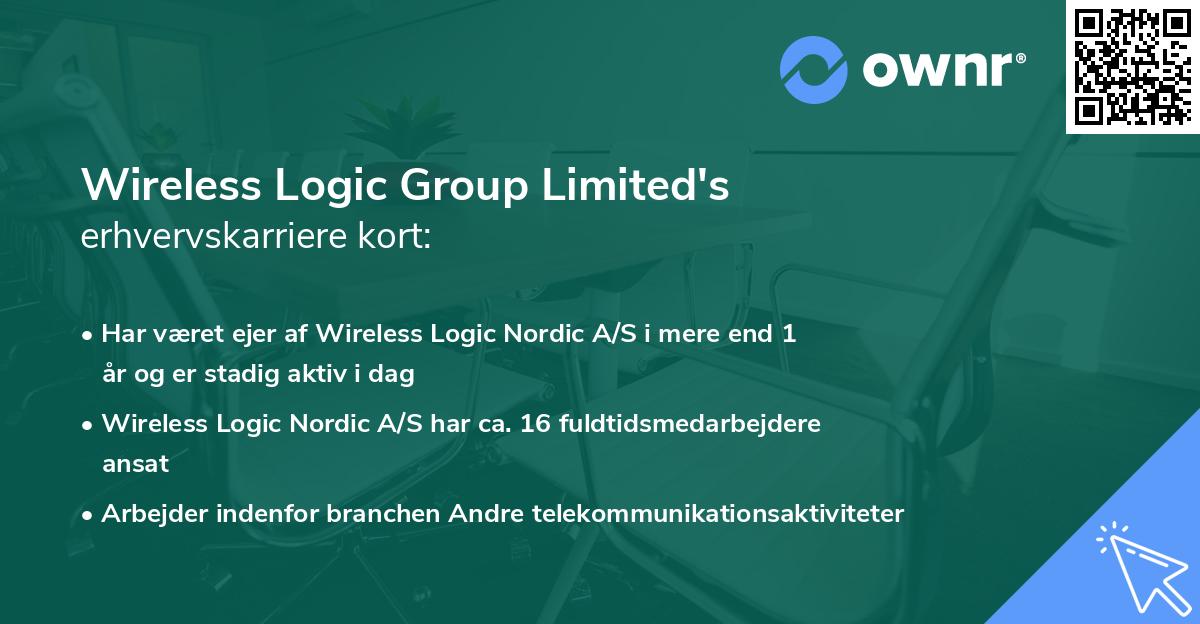 Wireless Logic Group Limited's erhvervskarriere kort