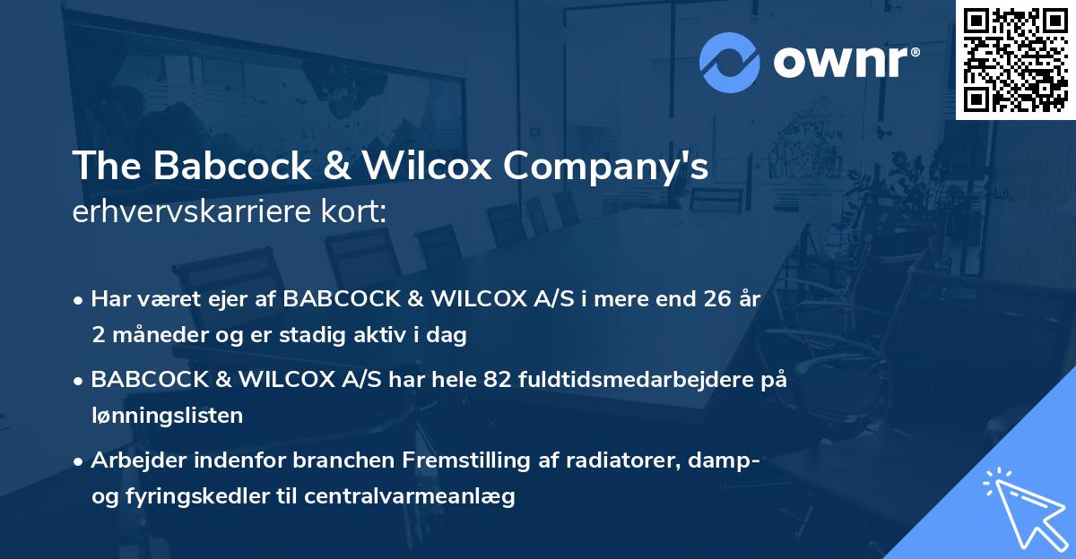 The Babcock & Wilcox Company's erhvervskarriere kort